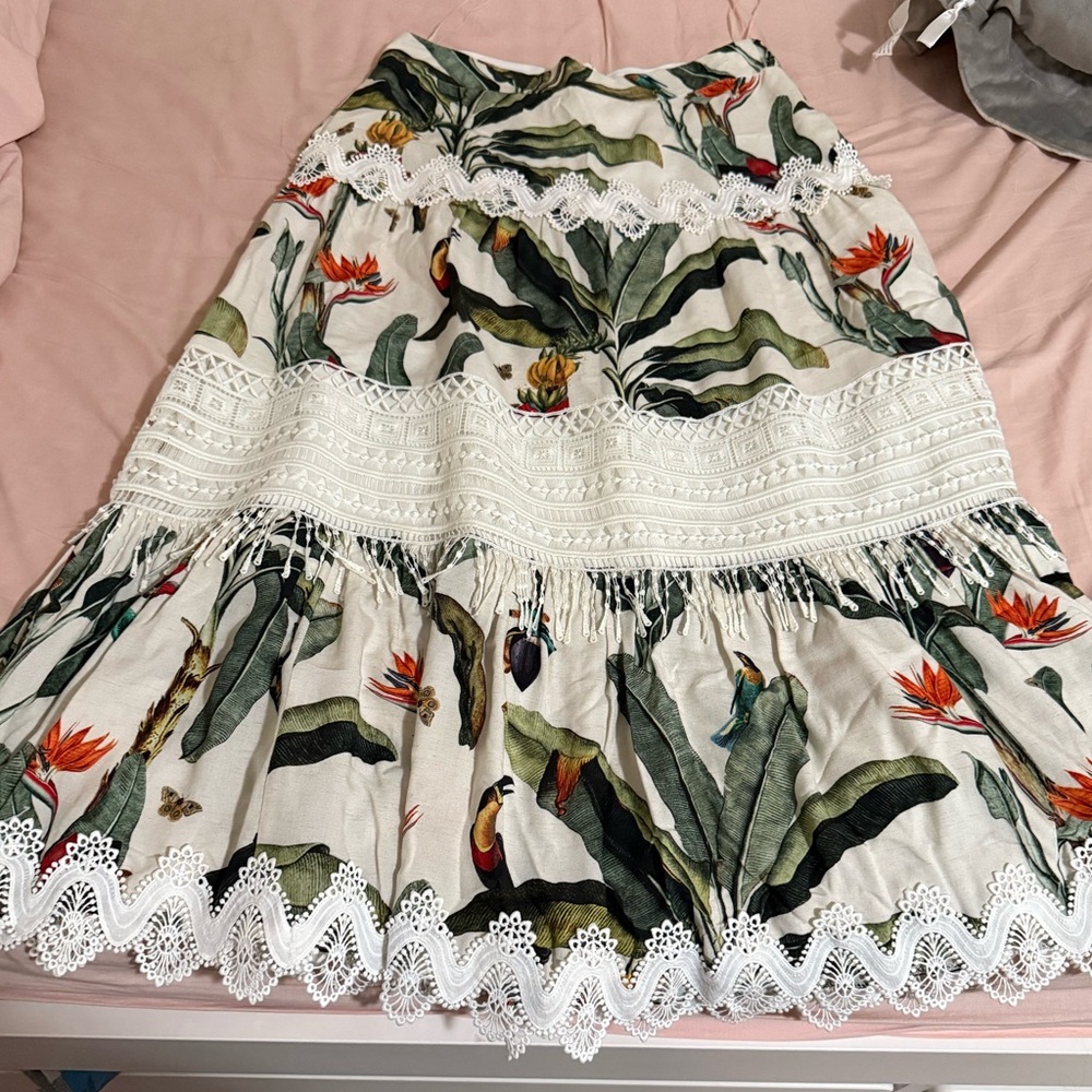 Patbo Skirt with Lace Trim